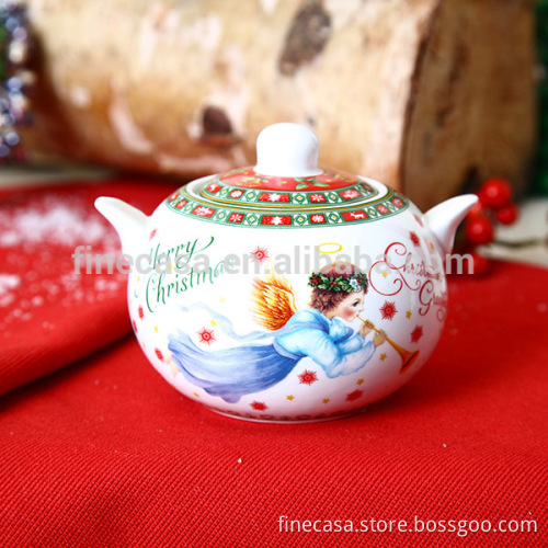 Fine New Bone China Christmas Ceramic Teapot Bulk                
                                    Quality Assured